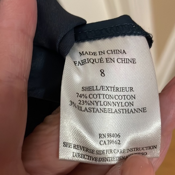 Theory sleeveless fitted navy blue dress size 8 - Picture 5 of 6